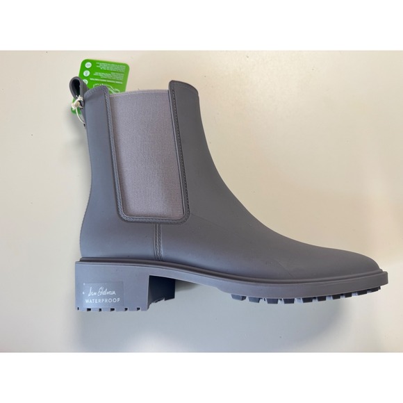 Sam Edelman Waterproof Grey Chelsea Rain Boots Women's Size 8 - Picture 3 of 6